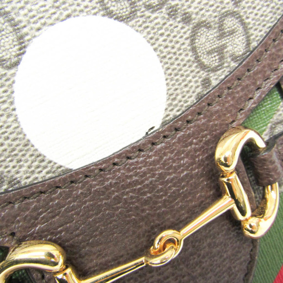 GUCCI GG Supreme Leather Shoulder Bag Beige/Brown/Green/Red - Picture 8 of 13